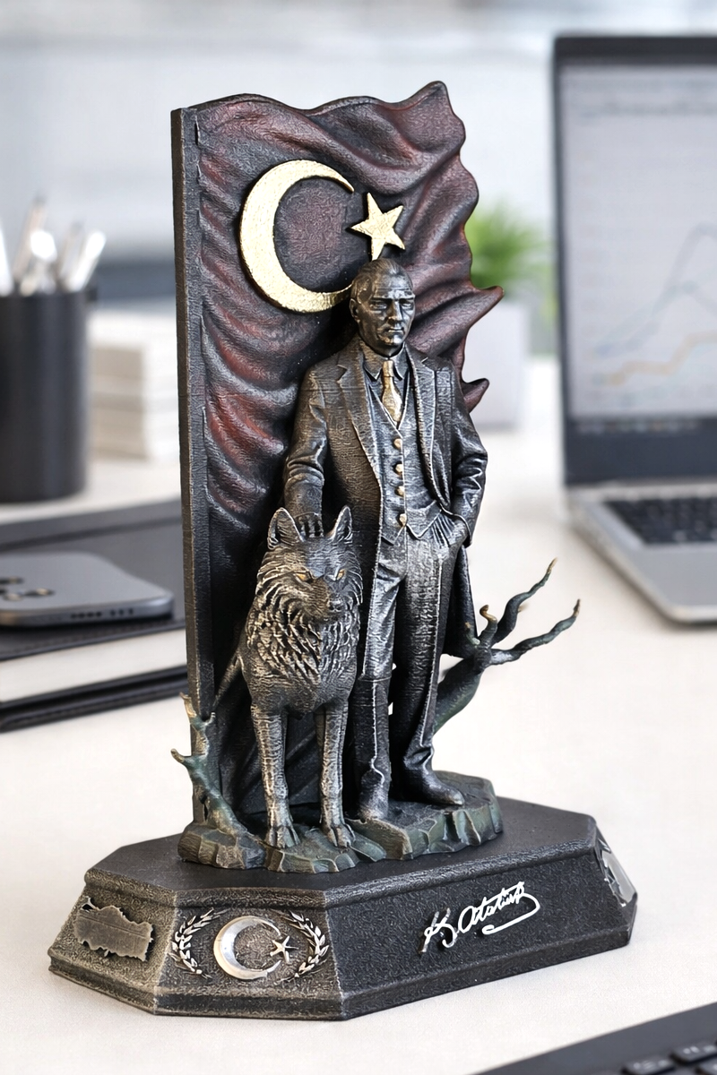 Atatürk ve Türk Bayrağı biblolar